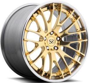Gouden 2PC gesmede velgen