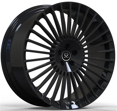 24x10,5 en 24x12 glanzend zwart op maat 1-PC gesmede velgen voor MERCEDES-MAY...