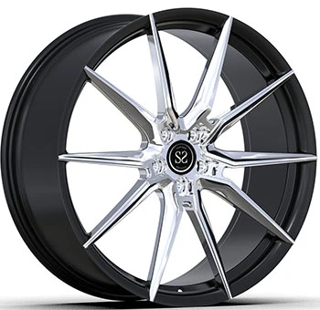 BMW 5 Tuning Style gepolijst gezicht en zwarte cilinder 1-PC gesmede velgen 20x9.5 en 20x10.5
