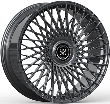 G70 BMW 760 grijze 22x9,5 en 22x11 op maat gemaakte 1-PC gesmede velgen met BMW zwevende kappen
