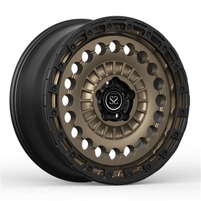 Off Road Wielen 20inch 20x8.5 Voor Renge-Rover Discovery 5 Mat Brons Zwart 4X4 Beadlock Velgen
