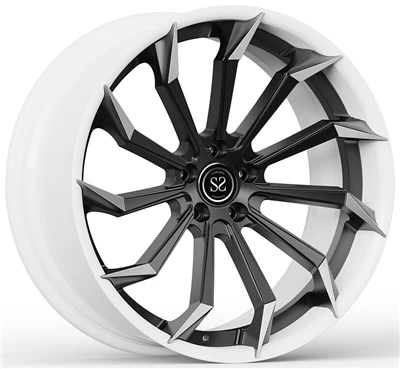 Benz S63 tuning velgen wit en zwart