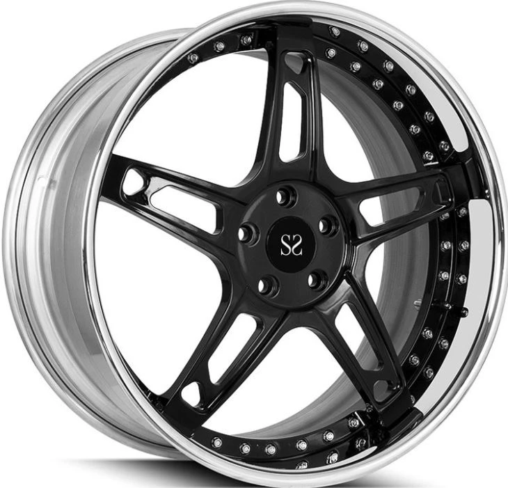 21inch Polish 2-PC Forged Car Wheels Rims For Lamborghin Aventador Aluminum Rims
