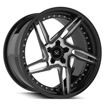 Speciale 20inch 2-PC gesmede lichtmetalen velgen voor Lamborghin Aventador Gloss Black Wheels Custom Bolt Patroon 5x120