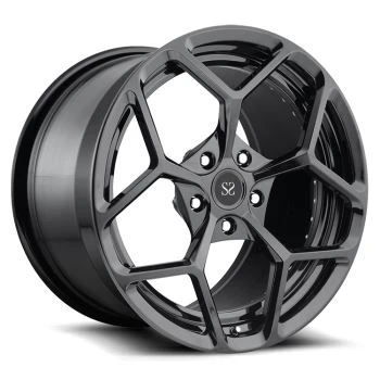 Lichtmetalen velgen 21 Glanzend Zwart Lichtmetalen velgen Audi Q7 Q5/22 Inch 2-delige gesmede velgen 5x130 5x112