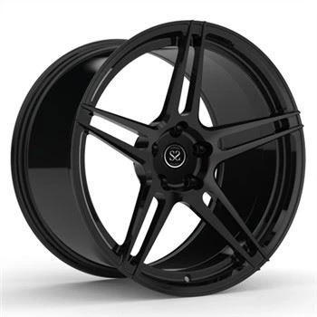 1-delige Custom 5x114.3 Hyper Black voor Mustang GT-velgen 19-inch monoblok gesmede lichtmetalen velgen