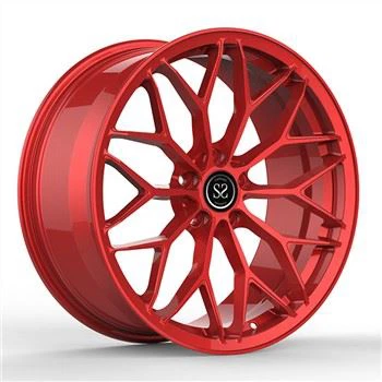 SS1034 Mercedes-Benz SL550 Custom 1 Stuk 22 Inch Candy Red Gesmede Lichtmetalen Velgen 5x112